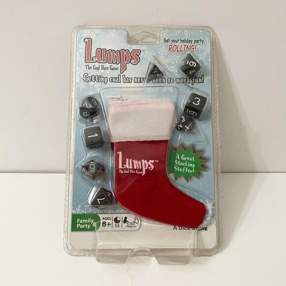 Lumps Coal Dice Game Family Party Travel Zip Stocking 8 Dice - Picture 14 of 15